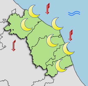 Previsioni di Oggi Sera-Notte