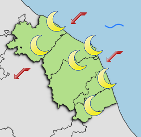 Previsioni di Oggi Sera-Notte