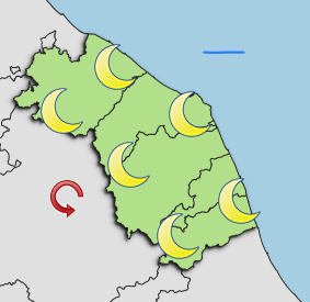 Previsioni di Oggi Sera-Notte