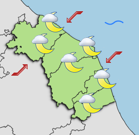 Previsioni di Oggi Sera-Notte