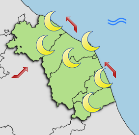 Previsioni di Oggi Sera-Notte