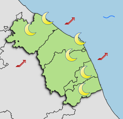 Previsioni di Oggi Sera-Notte