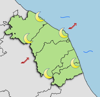 Previsioni di Oggi Sera-Notte